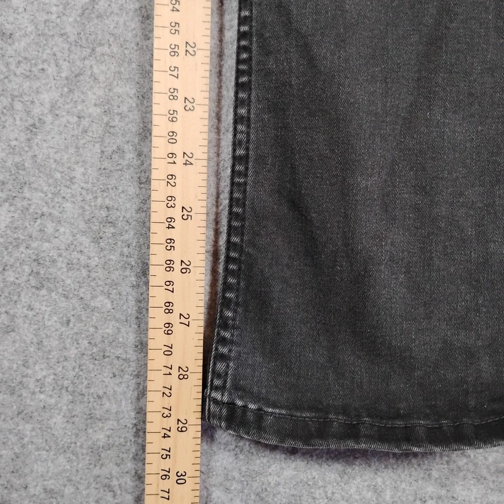 We The‎ Free Free People Black Wide Leg Flare Jeans Size 32 High Rise Stretch